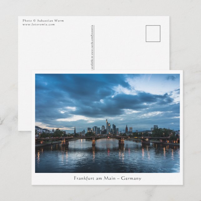 Postal Fráncfort Alemania (Anverso / Reverso)