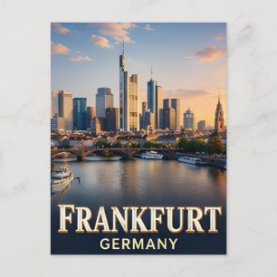 Postal ✈️ Fráncfort Alemania Regalo de viaje 🌆