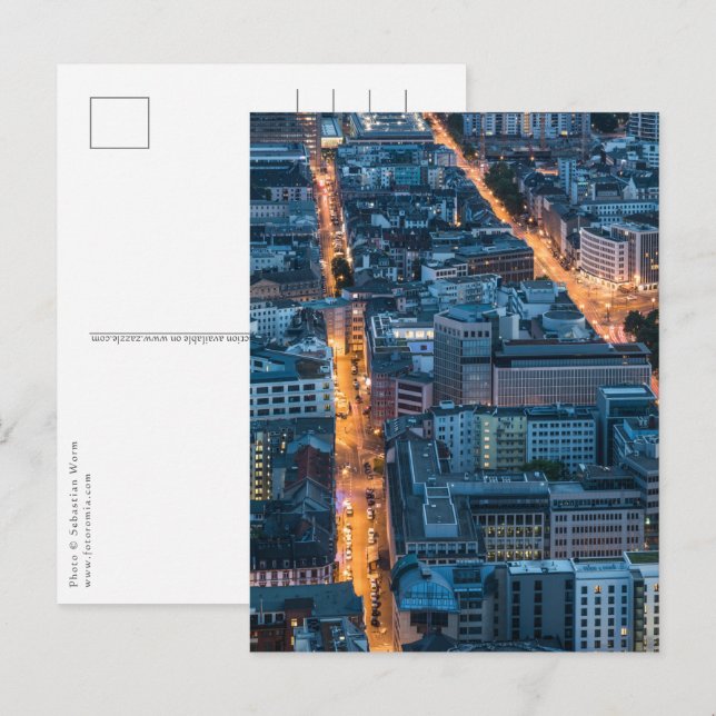 Postal Fráncfort del Meno Alemania (Anverso / Reverso)