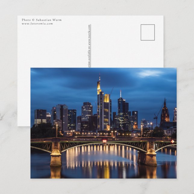 Postal Fráncfort del Meno Alemania (Anverso / Reverso)