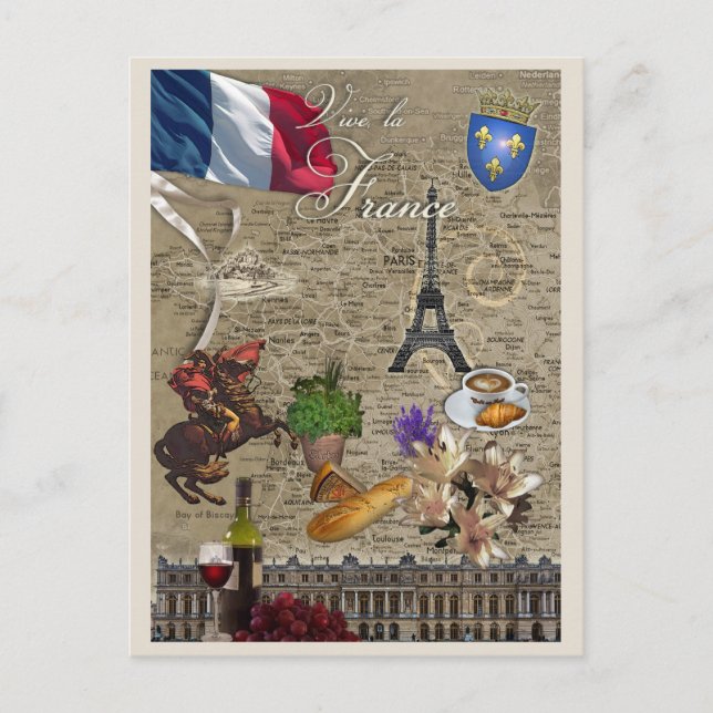 Postal Francia (Anverso)