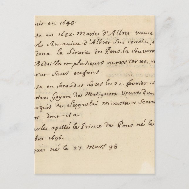 Postal Francia 24 (Anverso)