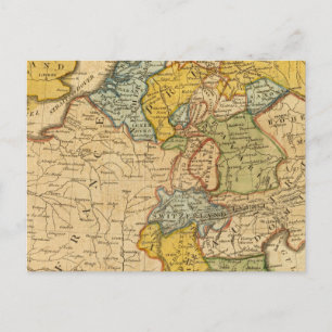 Postal Francia, Alemania, Países Bajos, Suiza