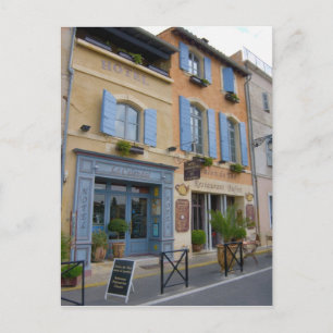 Postal Francia, Arlés, Provenza, hotel y restaurante