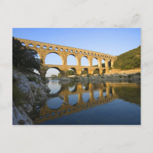 Postal Francia, Aviñón. El acueducto romano de Pont du
