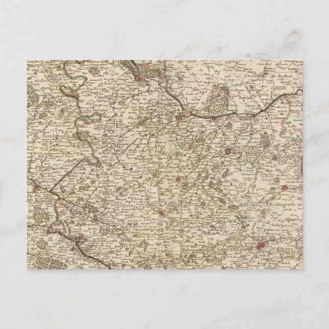 Postal Francia, Bélgica, Europa (Anverso)