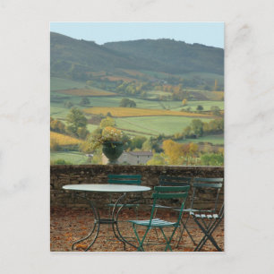 Postal Francia, Borgoña, región de Maconnais, castillo de