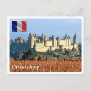 Postal Francia - Carcasona -