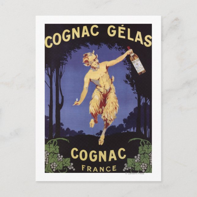 Postal Francia: Cartel promocional de las gelas del Cogna (Anverso)