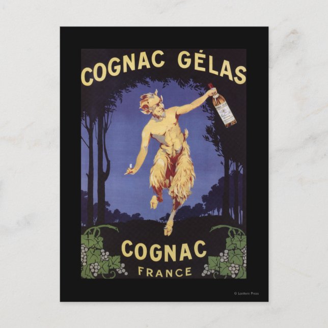 Postal Francia: Cartel promocional de las gelas del Cogna (Anverso)