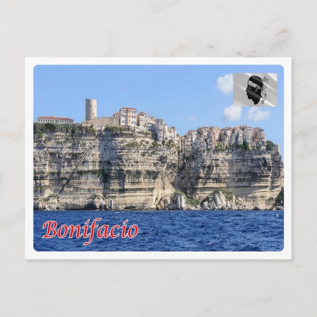 Postal Francia - Córcega - Bonifacio - (Anverso)