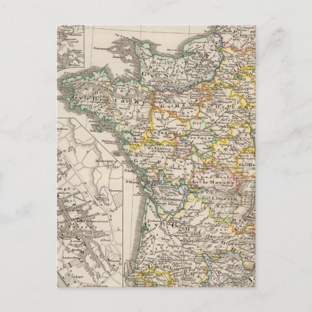 Postal Francia de 1610 a 1790 (Anverso)