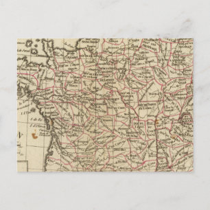 Postal Francia, departamentos