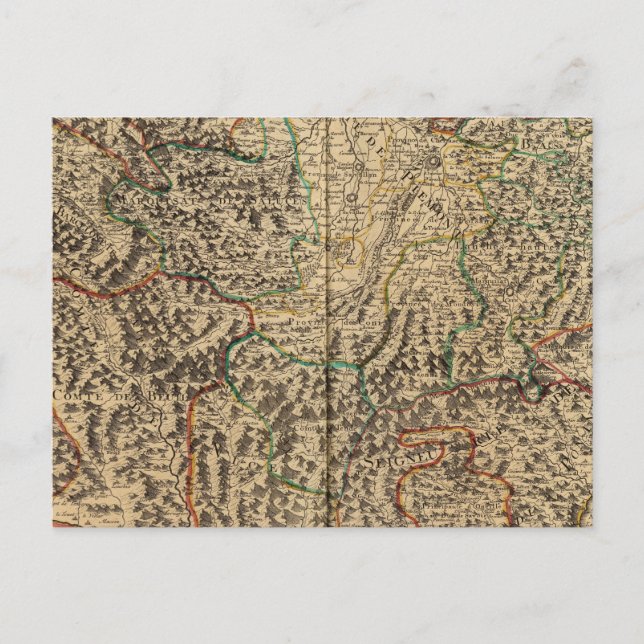 Postal Francia e Italia (Anverso)