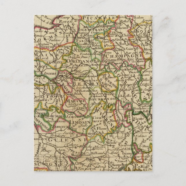 Postal Francia, gobiernos (Anverso)