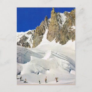 Postal Francia, hablando en los Alpes franceses