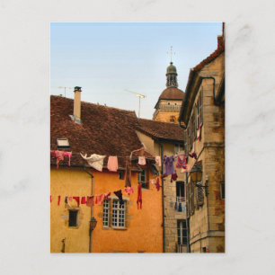 Postal Francia, Jura, Arbois; Casas de la ciudad