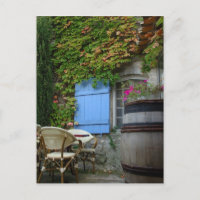 Francia, Les Baux de Provence, patio de café
