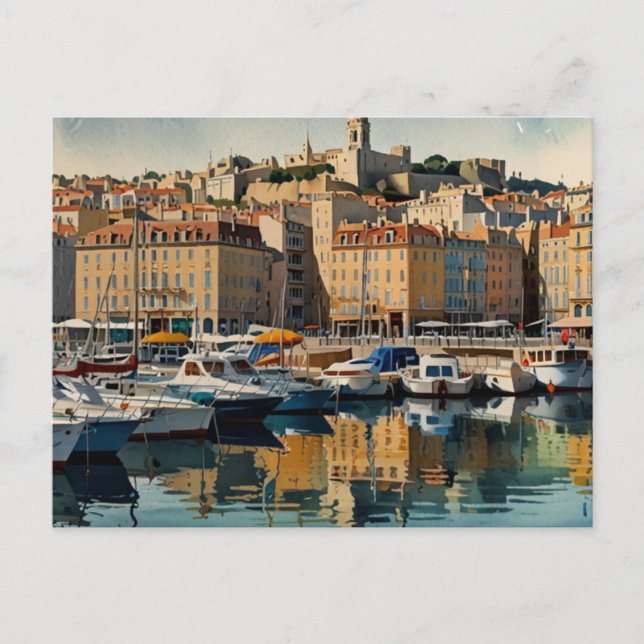POSTAL FRANCIA, MARSEILLE (Anverso)