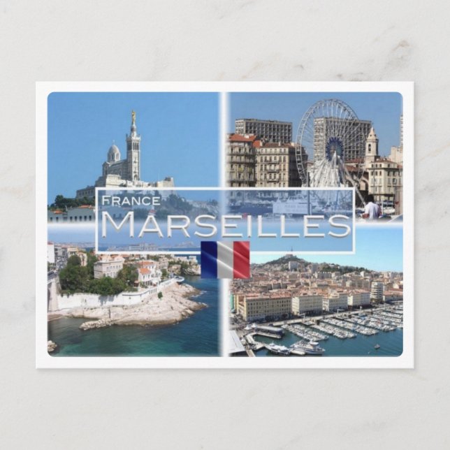 Postal Francia - Marsella - (Anverso)
