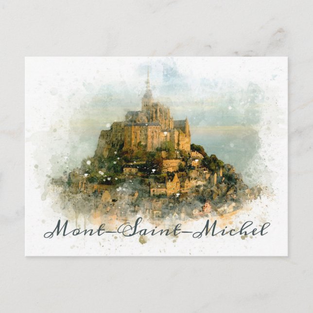 Postal Francia Mont Saint Michel Island Travel (Anverso)