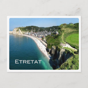 Postal Francia - Normandía - Etretat -