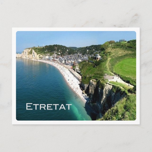 Postal Francia - Normandía - Etretat - (Anverso)