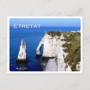 Postal Francia - Normandía - Etretat - Los acantilados -
