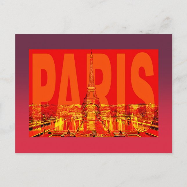Postal Francia París (Anverso)