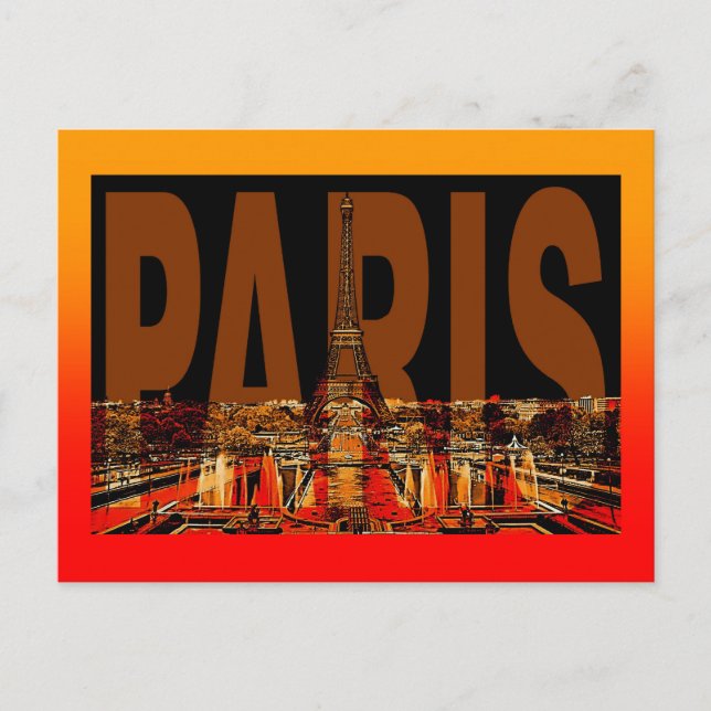 Postal Francia París (Anverso)