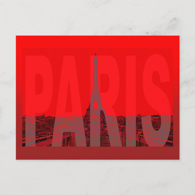 Postal Francia París (Anverso)