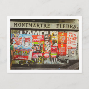 Postal Francia Paris Cityscape Montmartre