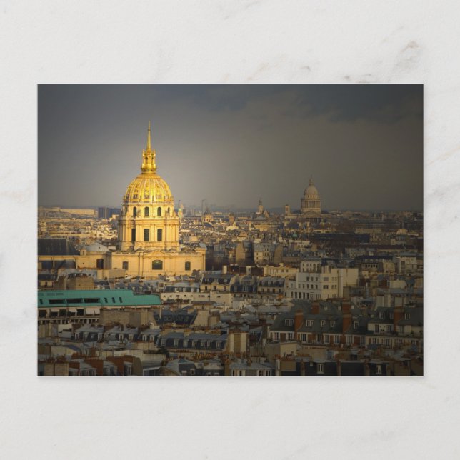 Postal Francia, París. Los Inválidos vistos desde la (Anverso)