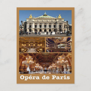 Postal Francia - París - Ópera de París - Mosaico -
