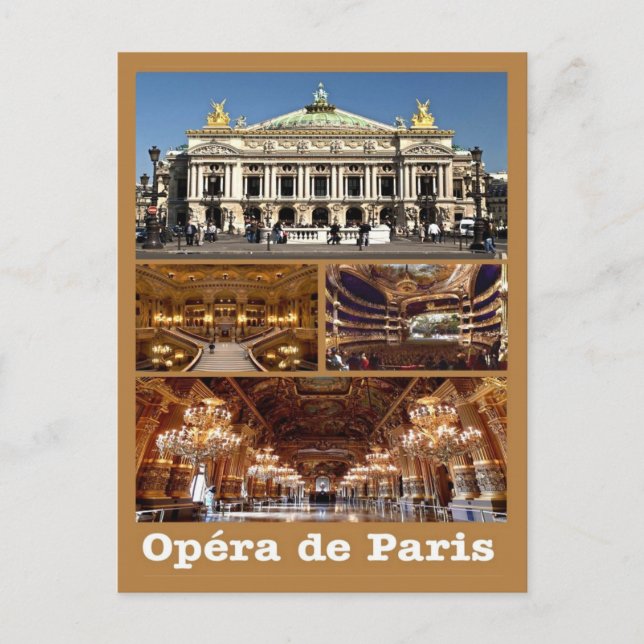Postal Francia - París - Ópera de París - Mosaico - (Anverso)