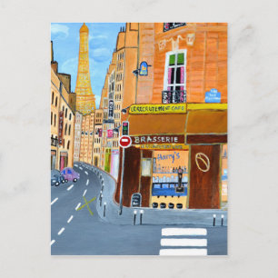 Postal Francia, París, Rue Dominique