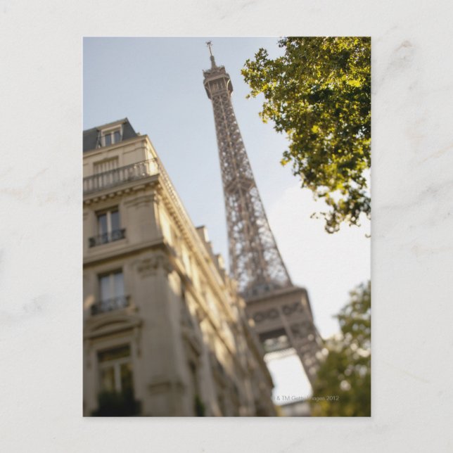 Postal Francia, París, Torre Eiffel 2 (Anverso)