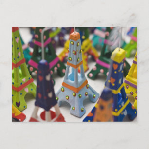 Postal Francia, París, Torres Eiffel en miniatura