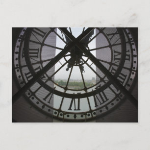 Postal Francia, París. Ver a través del río Sena