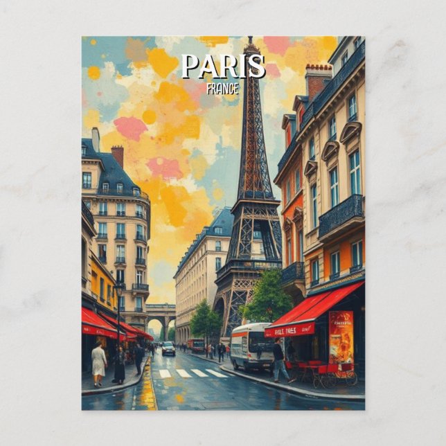 Postal francia PARIS Vintage (Anverso)