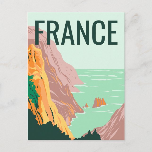 Postal FRANCIA | Parque nacional de Calanques Belvedere (Anverso)