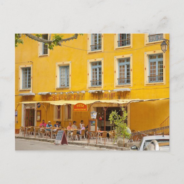 Postal Francia, Provenza, Moustiers-Ste-Marie. Crédito (Anverso)