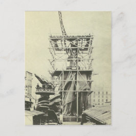 Postal Francia: Prueba de construcción de estatua de la l