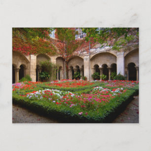 Postal Francia, St. Remy de Provence, claustro en 2