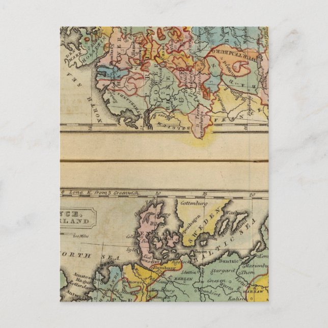 Postal Francia, Suiza, Alemania (Anverso)