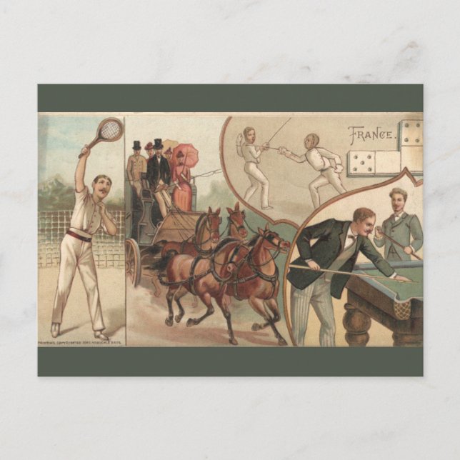 Postal Francia Vintage (Anverso)