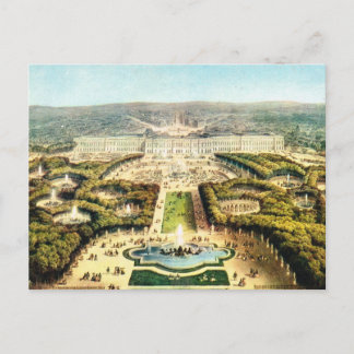 Postal Francia vintage, Palacio de Versalles