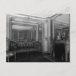Postal Francia vintage palacio de Versalles habitación de
