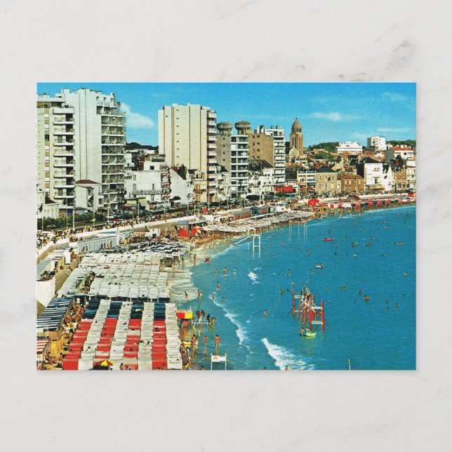 Postal Francia vintage, Sables d'Olonne (Anverso)