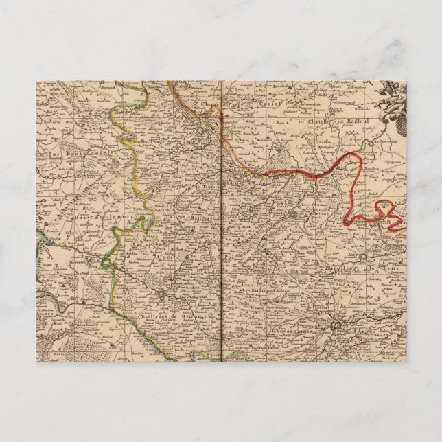 Postal Francia y Bélgica (Anverso)